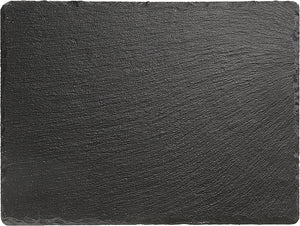 taca z łupka naturalnego; 26.5x20.5x1 cm (DxSxW); czarny; prostokątny
