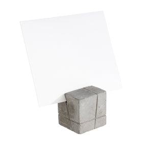 Kartenhalter Beton; 3x3x3 cm (DxSxW); biały; 4 sztuka / opakowanie