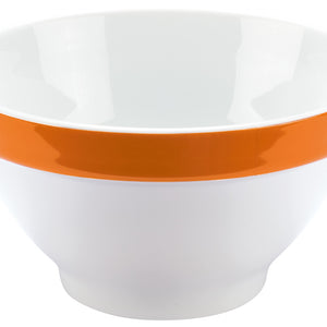 miska Multi-Color; 440ml, 13.8x5.5 cm (ØxW); biały/pomarańczowy; 6 sztuka / opakowanie