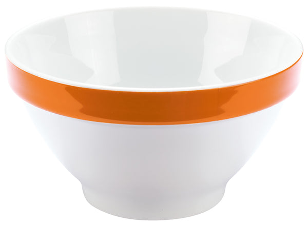 miska Multi-Color; 440ml, 13.8x5.5 cm (ØxW); biały/pomarańczowy; 6 sztuka / opakowanie