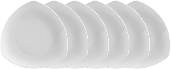 talerz płaski Haiti; 23x23 cm (DxS); biały; trójkątny; 6 sztuka / opakowanie