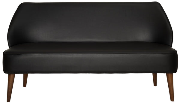 sofa 3-osobowa Lasse sztuczna skóra; 155x60x82 cm (SxGxW); czarny