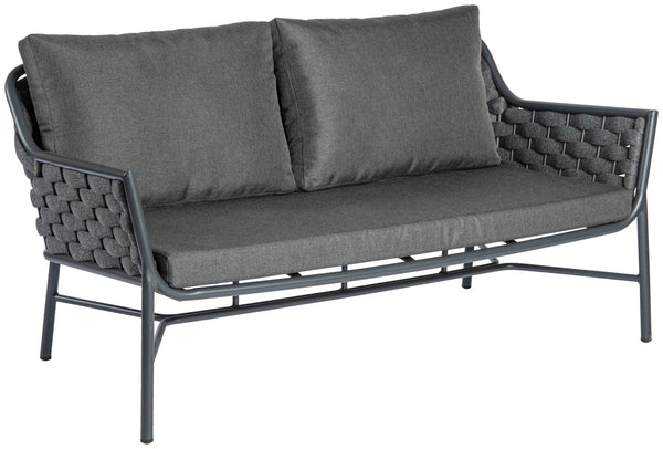 Sofa 2-osobowa Arto; 154x75x78 cm (SxGxW); antracyt