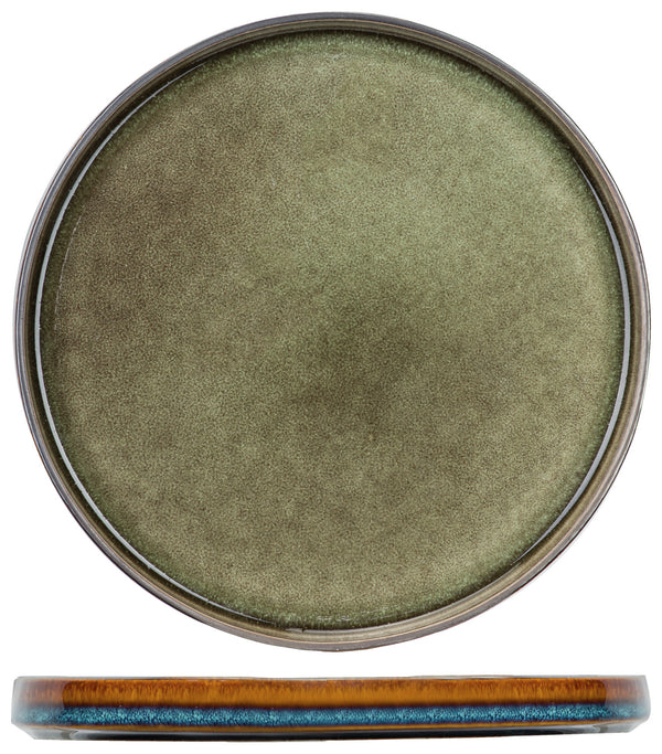 talerz deserowy Quintana; 22 cm (Ø); zielony; okrągły; 6 sztuka / opakowanie