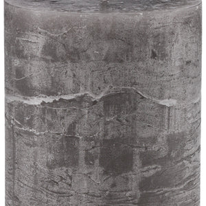 świeca rustykalna Garland (6.8x8 cm); 6.8x8 cm (ØxW); szary; okrągły; 6 sztuka / opakowanie