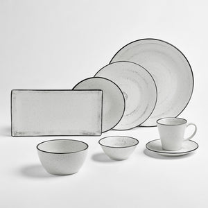 filiżanka do espresso Fungio; 100ml, 6x5.5 cm (ØxW); biały/czarny; okrągły; 6 sztuka / opakowanie