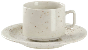 filiżanka do kawy Alessia; 190ml, 7.5x6.3 cm (ØxW); beżowy; okrągły; 6 sztuka / opakowanie
