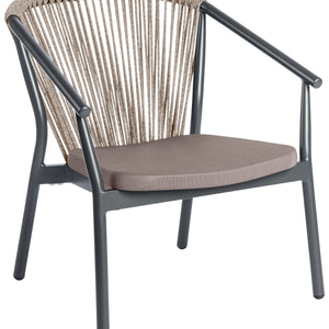 fotel Calvo; 71x75x78 cm (SxGxW); siedzisko taupe