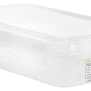 pojemnik GN z tworzywa sztucznego Dena 45078; Größe GN 1/6, 1100ml, 17.6x16.2x6.5 cm (DxSxG); transparentny; 12 sztuka / opakowanie