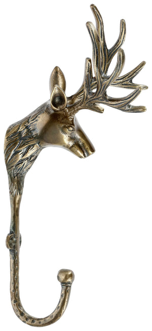 Garderobenhaken Deer; 9x11.5 cm (SxW); złoto; 2 sztuka / opakowanie