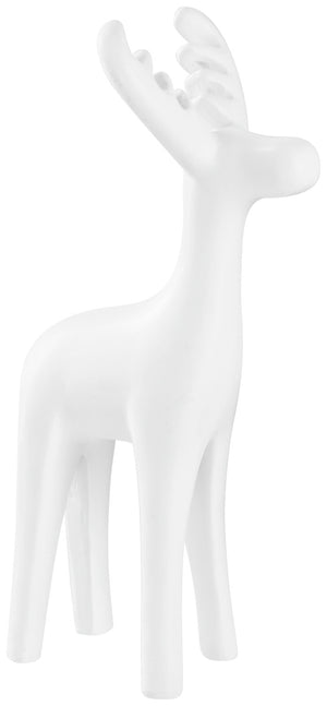 dekoracyjny renifer Saron; 11x6.3x20 cm (DxSxW); biały