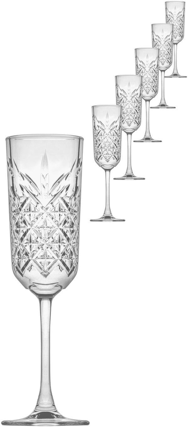 kieliszek do szampana Timeless; 175ml, 6x22.5 cm (ØxW); transparentny; 6 sztuka / opakowanie