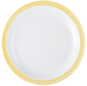 talerz lunch box Bistro; 23.5 cm (Ø); żółty; okrągły; 5 sztuka / opakowanie