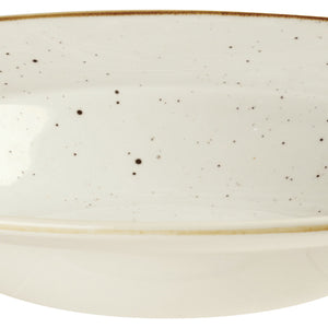 talerz głęboki Stonecast Barley White; 284ml, 24x3.7 cm (ØxW); biały/brązowy; okrągły; 12 sztuka / opakowanie