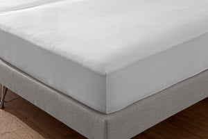 prześcieradło z gumką Bio-Baumwolle; 90-100x190-200 cm (SxD); biały