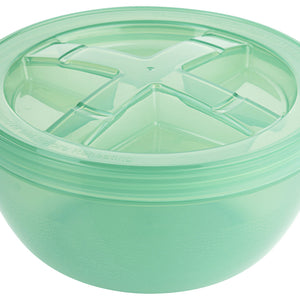 kubek do zupy do wielokrotnego użytku Eco-Takeout z pokrywą 950 ml; 950ml, 16.5x8.5 cm (ØxW); zielony; okrągły; 12 sztuka / opakowanie