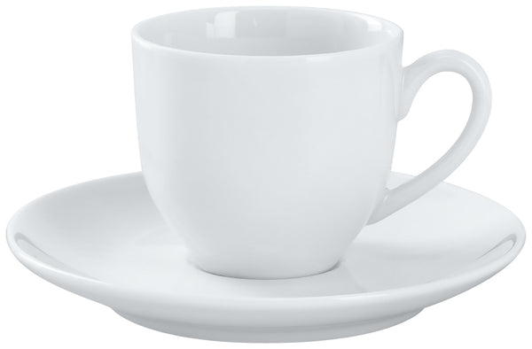 spodek do filiżanki do espresso Mixor; 12 cm (Ø); biały; okrągły; 6 sztuka / opakowanie