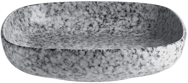 miska Mamoro kwadratowa; 1100ml, 21x21x4.5 cm (DxSxW); czarny/biały; kwadrat; 4 sztuka / opakowanie