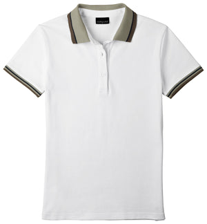 koszulka polo damska Cato Line; Kleidergröße XS; biały