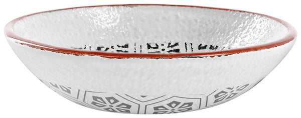 Glasschale  Edora; 1500ml, 13.5 cm (Ø); biały/czarny; 6 sztuka / opakowanie