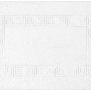 dywanik łazienkowy Athen z bordiurą; 50x70 cm (SxD); biały