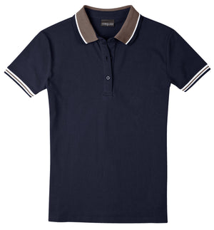 koszulka polo damska Cato Line; Kleidergröße XL; granat