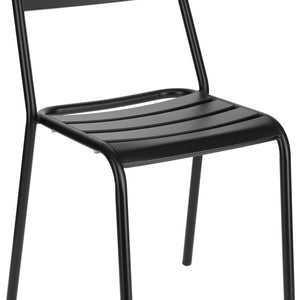 Outdoor Stapelstuhl Sentra; 57x47x83 cm (SxGxW); czarny; 4 sztuka / opakowanie