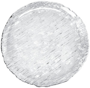 talerz szklany Oak; 32x2 cm (ØxW); transparentny; okrągły; 8 sztuka / opakowanie