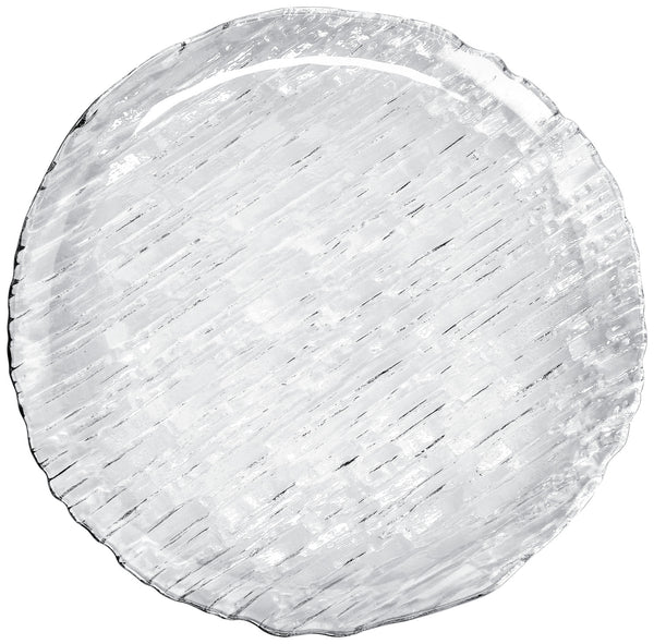 talerz szklany Oak; 32x2 cm (ØxW); transparentny; okrągły; 8 sztuka / opakowanie
