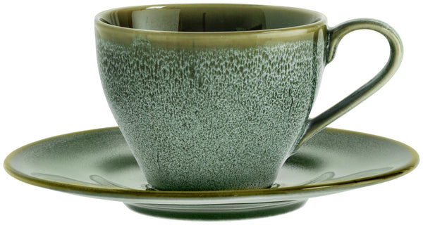 spodek do filiżanki do kawy Nano; 16.5 cm (Ø); zielony; okrągły; 6 sztuka / opakowanie