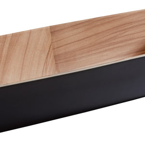 miska Frida 2/4 GN; Größe GN 2/4, 3650ml, 53x16.2x7.5 cm (DxSxW); czarny/naturalny; prostokątny