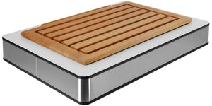 deska do krojenia chleba Fundale biała 44927; Größe GN 1/1, 63x42.5x27.4 cm (DxSxW); biały/transparentny/buk; prostokątny