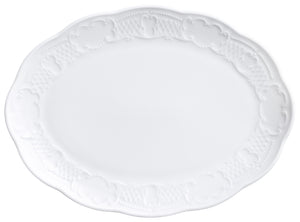 półmisek Minuett owalny; 26x19 cm (DxS); biały; owalny; 6 sztuka / opakowanie