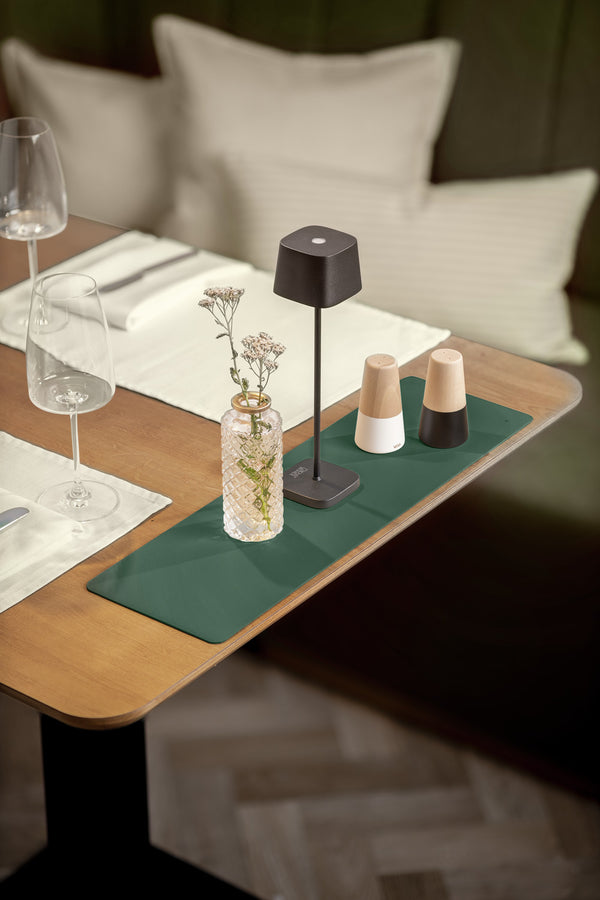 Deko-Tischset Kaja; 15x50 cm (SxD); ciemny zielony; 4 sztuka / opakowanie