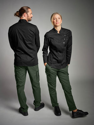 Herrenkochjacke Lewis; Kleidergröße 58; czarny