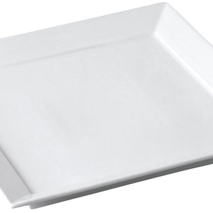 talerz płaski Ambiente; 25x25x2.8 cm (DxSxW); biały; kwadrat; 3 sztuka / opakowanie
