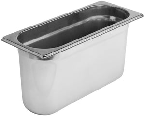 pojemnik GN Premium  2/8; Größe GN 2/8, 3900ml, 32.5x13.2x15 cm (DxSxG); srebro