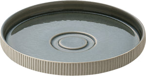 Untertasse Nara Relief; 15x2.5 cm (ØxW); szary; okrągły; 6 sztuka / opakowanie