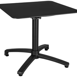 Outdoor-Aluminium-Loungetisch Taipa quadratisch; 60x60x50 cm (DxSxW); Platte czarny