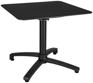 Outdoor-Aluminium-Loungetisch Taipa quadratisch; 60x60x50 cm (DxSxW); Platte czarny