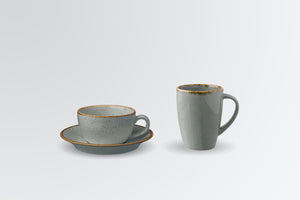 kubek Sidina; 260ml, 7.5x10 cm (ØxW); szary; okrągły; 6 sztuka / opakowanie