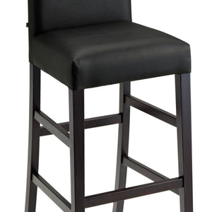 stołek barowy Havanna stelaż wenge; 44.5x49x113.5 cm (SxGxW); siedzisko czarny, stelaż wenge; 2 sztuka / opakowanie