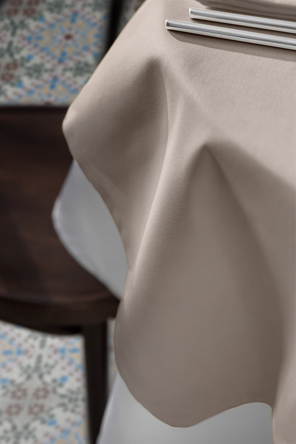 Tischdecke Vivienne eckig; 80x80 cm (SxD); taupe; kwadrat