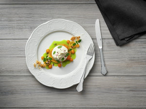 talerz płaski Menuett; 24.5 cm (Ø); biały; okrągły; 6 sztuka / opakowanie