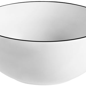 miska Bellino; 470ml, 13x5.7 cm (ØxW); biały/czarny; okrągły; 6 sztuka / opakowanie
