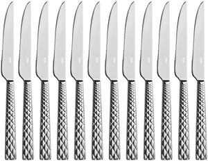 nóż do pizzy/steka Brilio; 23.9 cm (D); srebro, Griff srebro; 12 sztuka / opakowanie