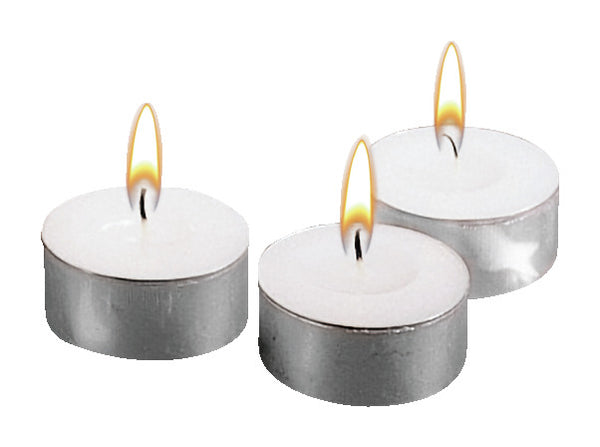podgrzewacz 4 cm; 4x2 cm (ØxW); biały/srebro; okrągły; 50 sztuka / opakowanie