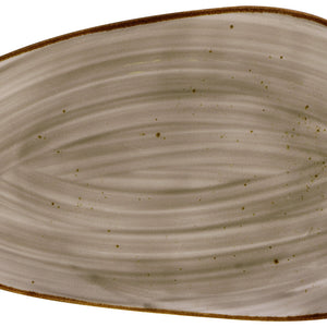 półmisek Nebro organiczny; 33x19x3.5 cm (DxSxW); szary; 3 sztuka / opakowanie