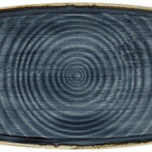 Servierplatte Stonecast Blueberry mit erhöhtem Rand; 29.5x15x2 cm (DxSxW); niebieski/brązowy; okrągły; 12 sztuka / opakowanie