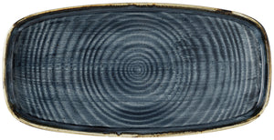 Servierplatte Stonecast Blueberry mit erhöhtem Rand; 29.5x15x2 cm (DxSxW); niebieski/brązowy; okrągły; 12 sztuka / opakowanie
